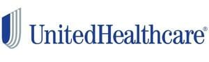 Blue letters spelling out UnitedHealthcare